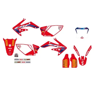 Blackbird Komplet Naklejek (Oklein) Honda Crf 250R '04-'09, Crf 250X '04-'21 Replica Team Hrc 23