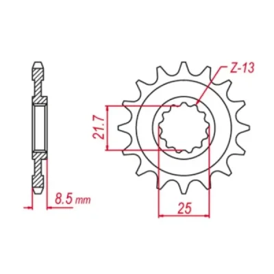 Zębatka przód Grosskopf 2137 17z Kawasaki ZX 10R 06-11 JTF1537.17 (213717G) Zębatka przód Grosskopf 2137 17z Kawasaki ZX 10R 06-11 JTF1537.17 (213717G)