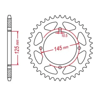 Zębatka tył Grosskopf 857 46z Yamaha XTZ 660 96-00 (85746G) Zębatka tył Grosskopf 857 46z Yamaha XTZ 660 96-00 (85746G)