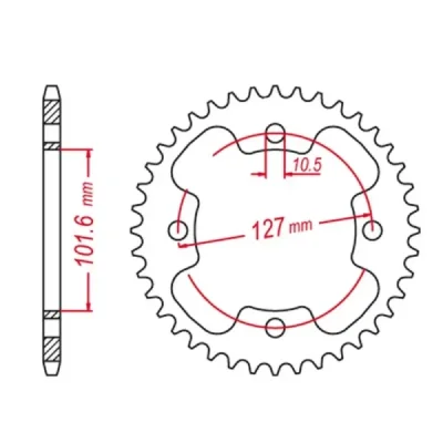 Zębatka tył Grosskopf 4480 37z JTR1480.37 (448037G) Zębatka tył Grosskopf 4480 37z JTR1480.37 (448037G)