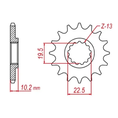 Laga amortyzatora przedniego, rura nośna 43x513mm BJ 003043513G Suzuki GSX-R 1000 Laga amortyzatora przedniego, rura nośna 43x513mm BJ 003043513G Suzuki GSX-R 1000