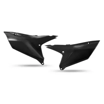 UFO BOCZKI TYLNE YAMAHA YZF 450 '23-'24, YZF 250 '24 CZARNY