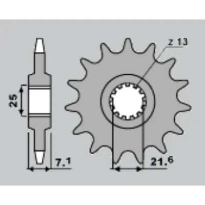 Zębatka przednia JR 585 16z 57816JT Yamaha XTZ 750 89-98 Kawasaki ZX6R 07-08 (58516JR) Zębatka przednia JR 585 16z 57816JT Yamaha XTZ 750 89-98 Kawasaki ZX6R 07-08 (58516JR)