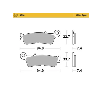 Klocki hamulcowe Racing Sinter Fantic/Yamaha YZ/WR Moto-Master