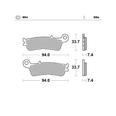 Klocki hamulcowe sinter enduro Fantic/Yamaha YZ/WR Moto-Master Klocki hamulcowe sinter enduro Fantic/Yamaha YZ/WR Moto-Master