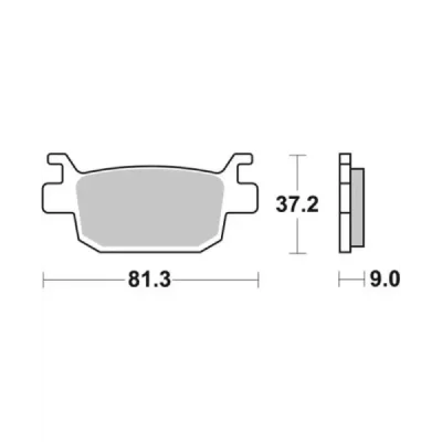Klocki hamulcowe SBS  KH415 (193MS)