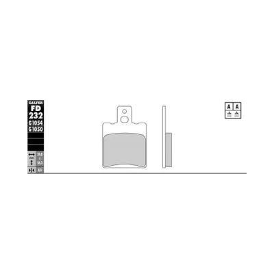 Klocki hamulcowe Galfer KH 47 (FD232G1050) Klocki hamulcowe Galfer KH 47 (FD232G1050)