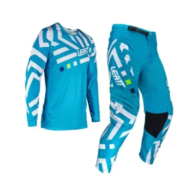 Leatt Zestaw (Komplet) Koszulka + Spodnie Moto Ride Kit 3.5 Cyan Niebieski/Biały L Leatt Zestaw (Komplet) Koszulka + Spodnie Moto Ride Kit 3.5 Cyan Niebieski/Biały L