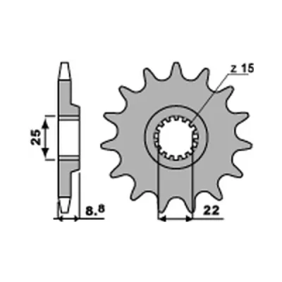 Zębatka przód stalowa PBR 1248 14Z rozmiar 520 JTF1901-14 - 12481418NC Zębatka przód stalowa PBR 1248 14Z rozmiar 520 JTF1901-14 - 12481418NC