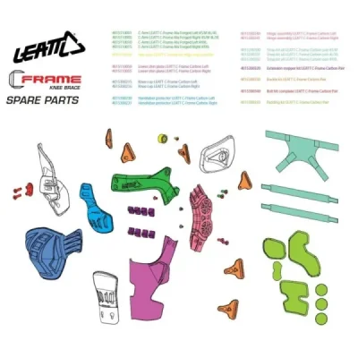 Leatt Rama Górna Do Ochraniaczy Kolan C-Frame Carbon Oraz Pro Carbon Prawa S/M-L/Xl Leatt Rama Górna Do Ochraniaczy Kolan C-Frame Carbon Oraz Pro Carbon Prawa S/M-L/Xl