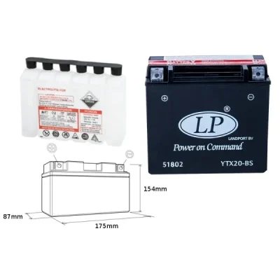 Akumulator bezobsługowy 12V 20 Ah Landport YTX20-BS (YTX20BS L) Akumulator bezobsługowy 12V 20 Ah Landport YTX20-BS (YTX20BS L)