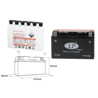 Akumulator bezobsługowy Landport YT7B-BS 12V 6,5Ah (YT7BBS L) Akumulator bezobsługowy Landport YT7B-BS 12V 6,5Ah (YT7BBS L)