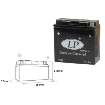 Akumulator bezobsługowy Landport YT14B-4 12V 12Ah (YT14B4 L) Akumulator bezobsługowy Landport YT14B-4 12V 12Ah (YT14B4 L)