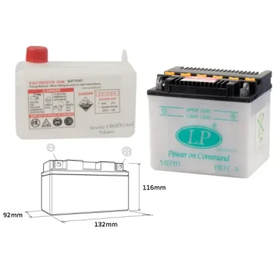 Landport Akumulator Yb7C-A (Md Lb7C-A) 12V 8Ah 130X90X114 Yamaha Tw125 Obsługowy - Elektrolit Osobno (4) Ue2019/1148 Landport Akumulator Yb7C-A (Md Lb7C-A) 12V 8Ah 130X90X114 Yamaha Tw125 Obsługowy - Elektrolit Osobno (4) Ue2019/1148