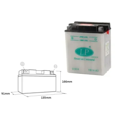 Akumulator standardowy Landport YB14-B2 12V 14Ah (YB14B2 L)