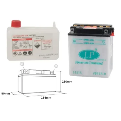 Akumulator standardowy Landport YB12A-B 12V 12Ah (YB12AB/EL L)