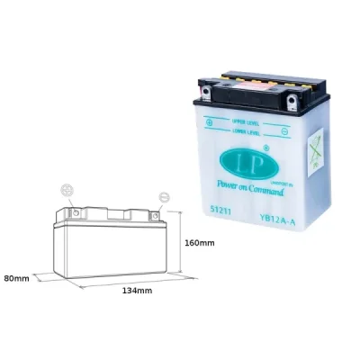 Akumulator standardowy 12V 12 Ah Landport YB12A-A (YB12AA L) Akumulator standardowy 12V 12 Ah Landport YB12A-A (YB12AA L)