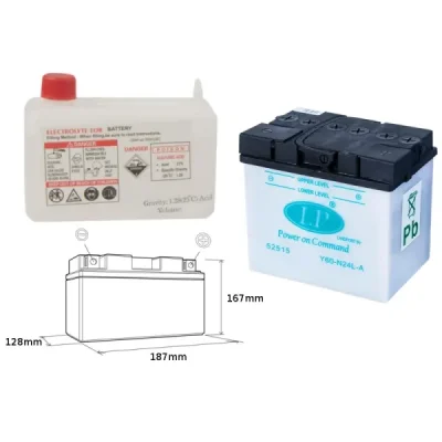 Landport Akumulator Y60-N24L-A (Md L60-N24L-A) 12V 24Ah 185X125X176 Obsługowy - Elektrolit Osobno (2) Ue2019/1148 Landport Akumulator Y60-N24L-A (Md L60-N24L-A) 12V 24Ah 185X125X176 Obsługowy - Elektrolit Osobno (2) Ue2019/1148