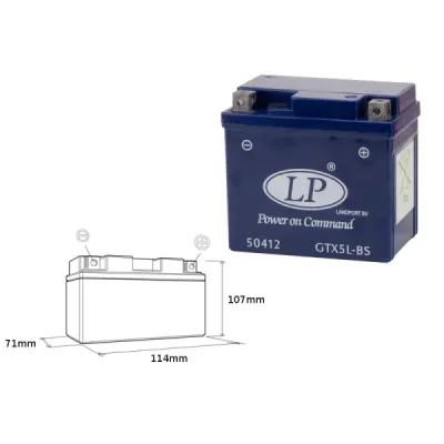 Akumulator żelowy Landport GTX5-3 YTX5-3 12V 4Ah (GTX53 L)