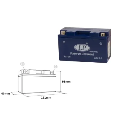 Akumulator żelowy Landport GT7B-4 YT7B-4 12V 6,5Ah (GT7B4 L)