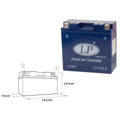 Akumulator żelowy Landport GT14B-4 YT14B-4 12V 12Ah (GT14B4 L) Akumulator żelowy Landport GT14B-4 YT14B-4 12V 12Ah (GT14B4 L)