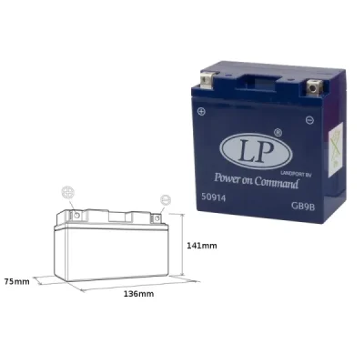 Akumulator żelowy 12V 9 Ah Landport GB9B YB9-B 12V 9Ah (GB9B L) Akumulator żelowy 12V 9 Ah Landport GB9B YB9-B 12V 9Ah (GB9B L)