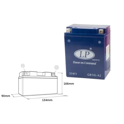 Akumulator żelowy Landport 12V 14 Ah GB14L-A2 YB14L-A2 12V 14Ah (GB14LA2 L) Akumulator żelowy Landport 12V 14 Ah GB14L-A2 YB14L-A2 12V 14Ah (GB14LA2 L)