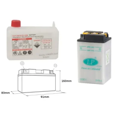Akumulator standardowy 6V 12 Ah Landport B49-6 (B496/EL L) Akumulator standardowy 6V 12 Ah Landport B49-6 (B496/EL L)