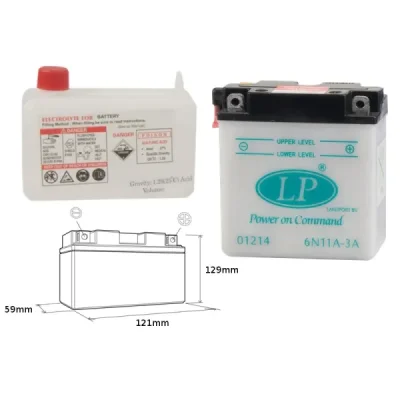 Landport Akumulator 6N11A-3A (Md 6N11A-3A) 6V 11Ah 120X60X128 (Z Elektorlitem) (4) Ue2019/1148 Landport Akumulator 6N11A-3A (Md 6N11A-3A) 6V 11Ah 120X60X128 (Z Elektorlitem) (4) Ue2019/1148