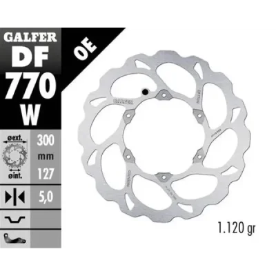 Tarcza hamulcowa przód KTM 690R/950R/990 Husqvarna 701 wave floating Galfer Tarcza hamulcowa przód KTM 690R/950R/990 Husqvarna 701 wave floating Galfer