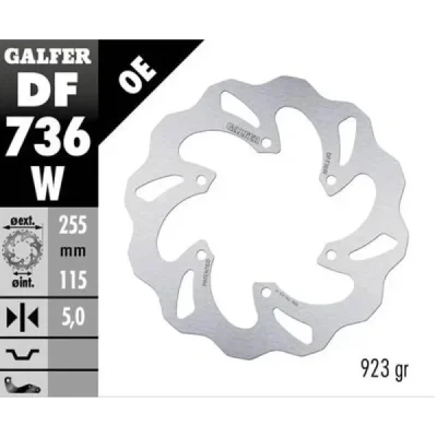 Tarcza hamulcowa Galfer Wave tył (DF736W) Tarcza hamulcowa Galfer Wave tył (DF736W)