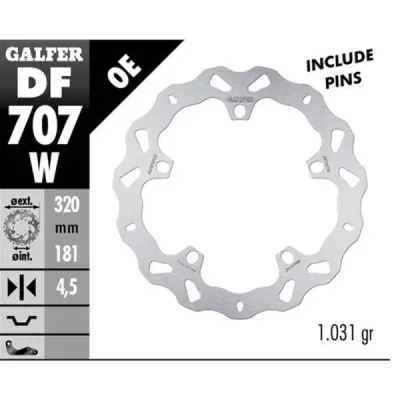 Tarcza hamulcowa Galfer Wave przód (DF707W) Tarcza hamulcowa Galfer Wave przód (DF707W)