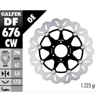Tarcza hamulcowa Galfer Wave CW przód (DF676CW) Tarcza hamulcowa Galfer Wave CW przód (DF676CW)