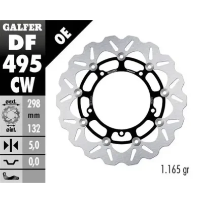 Tarcza hamulcowa Galfer Wave CW przednia (DF495CW) Tarcza hamulcowa Galfer Wave CW przednia (DF495CW)