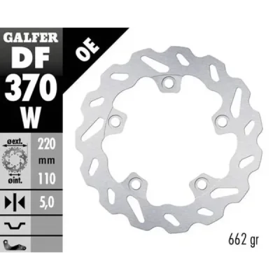 Tarcza hamulcowa Galfer Wave tylna (DF370W) Tarcza hamulcowa Galfer Wave tylna (DF370W)
