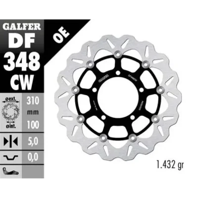 Tarcza hamulcowa Galfer Wave CW przednia (DF348CW) Tarcza hamulcowa Galfer Wave CW przednia (DF348CW)
