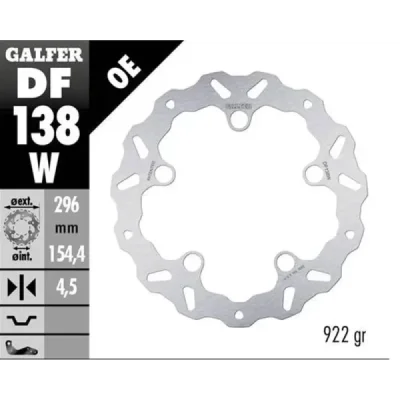 Tarcza hamulcowa przód Honda CB wave fixed Galfer