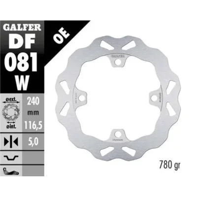 Tarcza hamulcowa tył Honda CB/CBR/Forza wave fixed Galfer