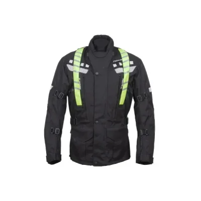 Roleff Kurtka Tekstylna Długa Model Ro773 (3W1) Czarny/Żółty Fluo L