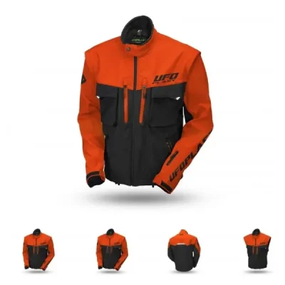 Ufo Kurtka Taiga Enduro (Odpinane Rękawy) Pomarańczowy/Czarny L - Kolekcja 2024