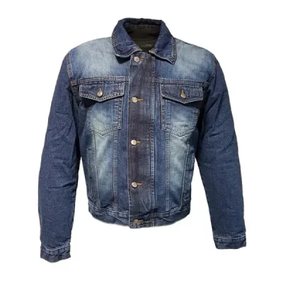 Roleff Wielka Kurtka Krótka Jeans Aramid Model Ro1515 Niebieski L