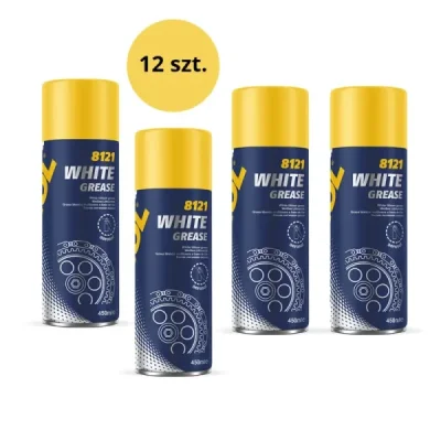 Smar do łańcucha White Grease biały uniwersalny 450ml spray - Mannol Smar do łańcucha White Grease biały uniwersalny 450ml spray - Mannol