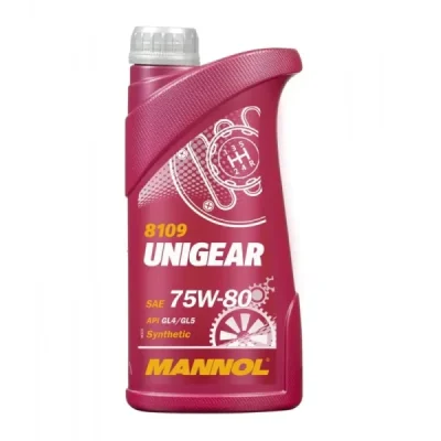 Olej przekładniowy Unigear API GL4/GL5 75W80 półsyntetyk 1L - Mannol