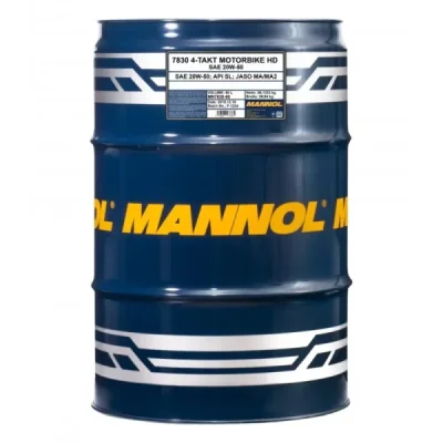 Olej silnikowy 4T Motorbike HD MA2 20W50 półsyntetyk 60L beczka v-twin - Mannol