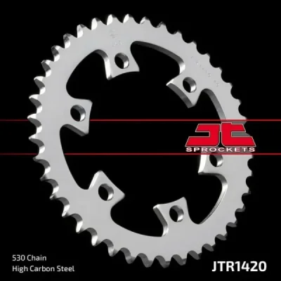 Zębatka tył stalowa JT , 40z rozmiar 530 (JTR1420.40) Zębatka tył stalowa JT , 40z rozmiar 530 (JTR1420.40)