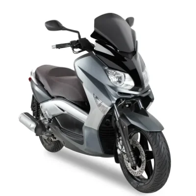 Szyba akcesoryjna Kappa  Yamaha X-Max 125 250 2010-2013 37x43 cm ciemna (czarny połysk) (KD446B)