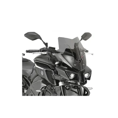 Szyba akcesoryjna Kappa  Yamaha MT-10 2016-2020 36x36 cm ciemna (czarny połysk) (KD2129B)