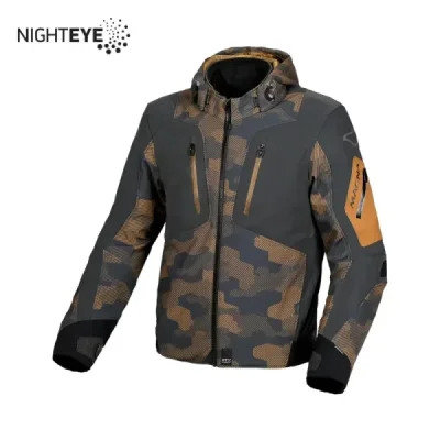 Macna Kurtka Z Kapturem Angle Motorcycle Jacket Dark Brown/Taupe Camo/Black Brązowy/Grafitowy Camo/Czarny L