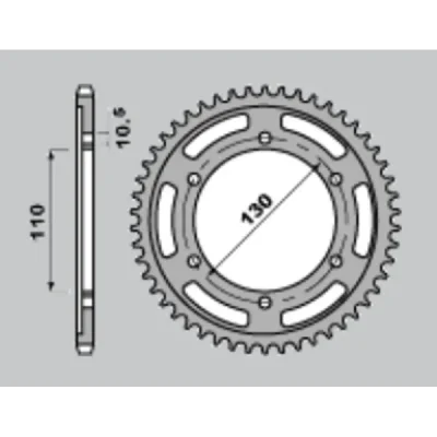 Cht Zębatka Tylna 241 43 Thf Yamaha R1 '98-'03