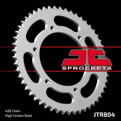 Zębatka tył stalowa JT , 45z rozmiar 428 (JTR804.45) Zębatka tył stalowa JT , 45z rozmiar 428 (JTR804.45)